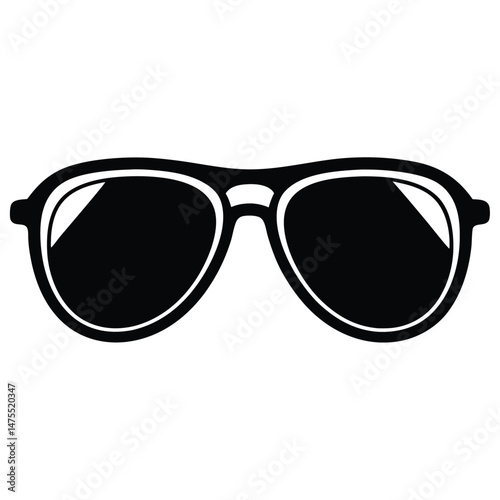 Classic aviator sunglasses with a white rim showcase timeless style and sleek sophistication