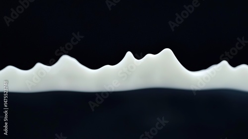 Milk Flowing with Dark Background.