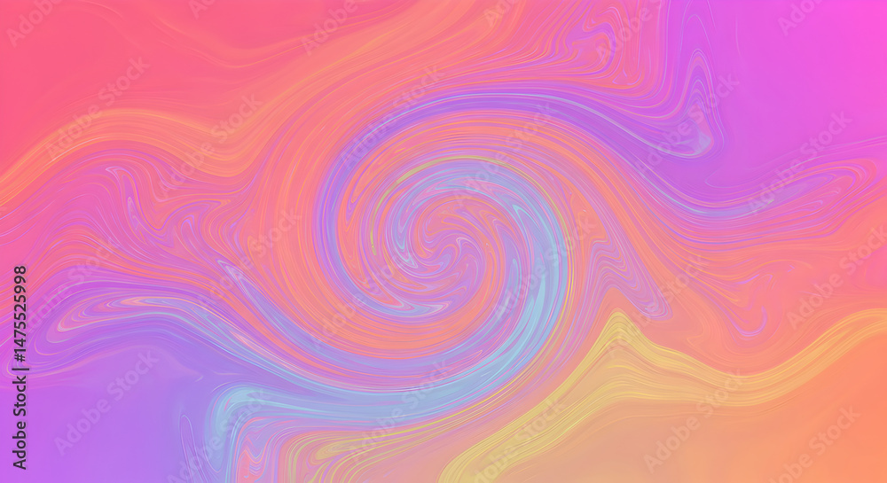 Obraz premium Abstract Pastel Hues Creating a Dreamy Swirling Background with Fluid Movement