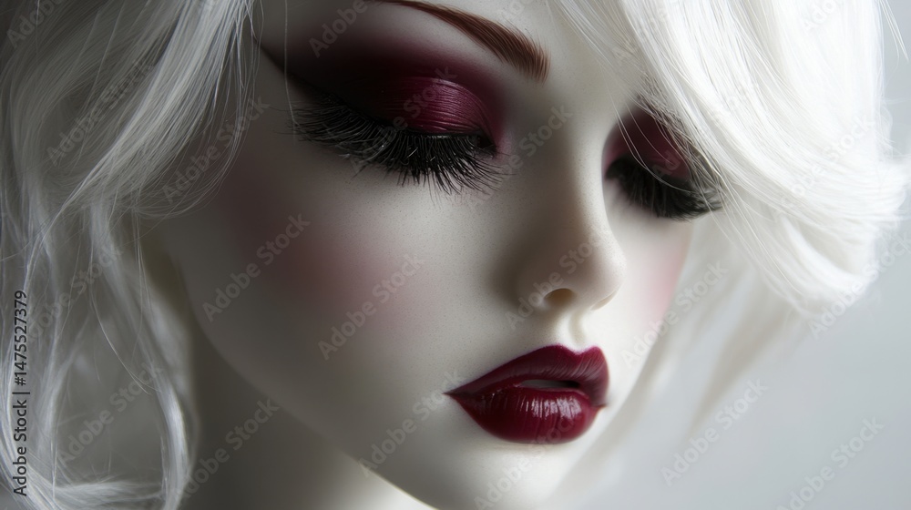 Fototapeta premium Elegant doll with striking features