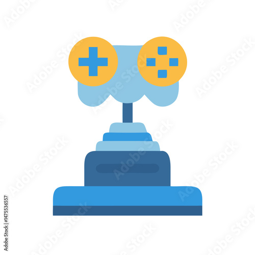 Retro Game Controller Icon for Gaming Applications and Design