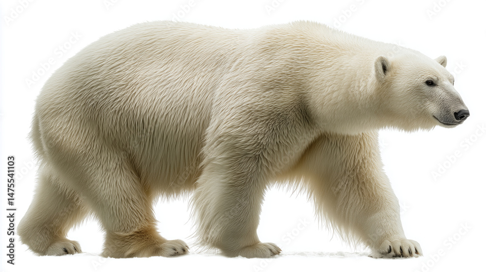 Fototapeta premium Polar bear isolated image
