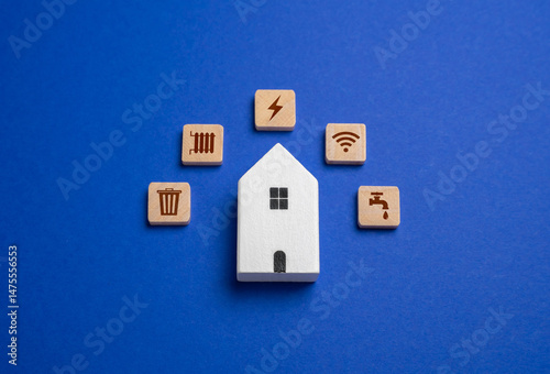 Home and utilities. Home maintenance and service. Pay bills online. Water supply, electricity supply, gasification, internet, heating, garbage removal. Home infrastructure and timely bill payments