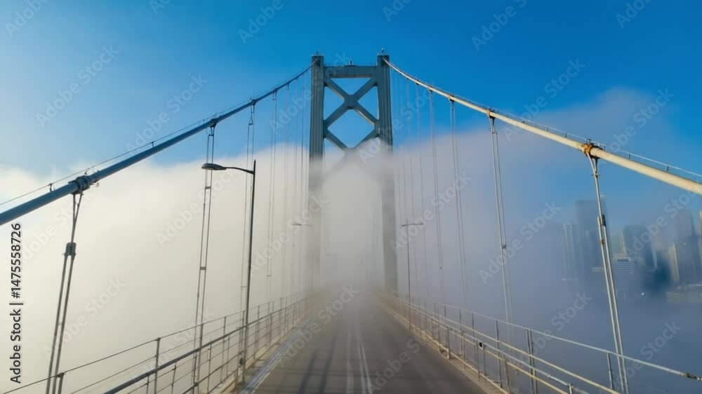 custom made wallpaper toronto digitalMisty bridge at sunrise