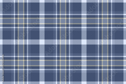 Seamless blue and white plaid pattern.  Perfect for textile design, fashion, website backgrounds, or any project needing a classic, stylish texture.  Evokes feelings of comfort and tradition.