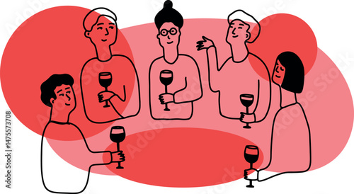 Winemaking. The process of making wine. Drawing, engraving, ink, line art, vector	
