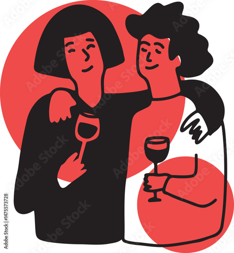 Winemaking. The process of making wine. Drawing, engraving, ink, line art, vector	
