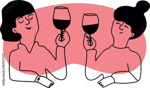 Winemaking. The process of making wine. Drawing, engraving, ink, line art, vector	
