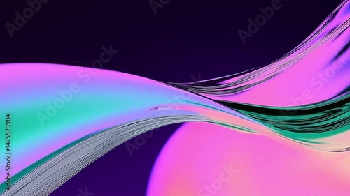 Colorful abstract waves create a mesmerizing visual experience in vibrant hues and flowing patterns