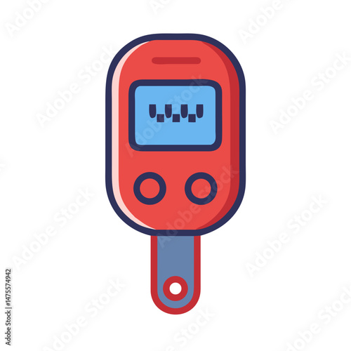 Stylized taxi meter icon on black background, transportation
