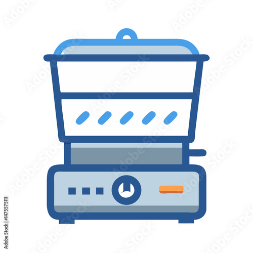 Electric food steamer kitchen appliance for healthy cooking