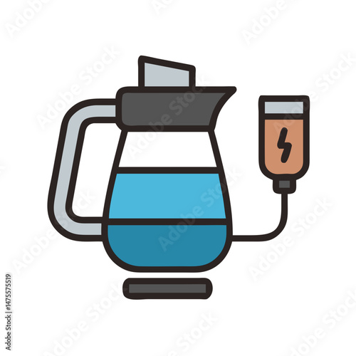 Creative Illustration of Pitcher Linked to Energy Source
