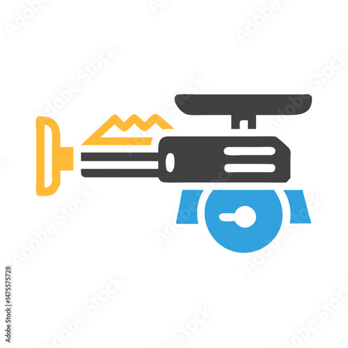 Stylized Vector Illustration of a Gate Valve Icon