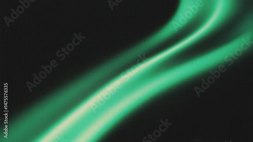 Beautiful green auroras dancing across the night sky in a remote location