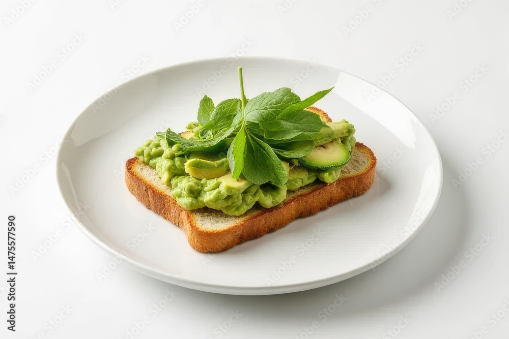 Minimalist Avocado Toast Photography: Clean Food Style with Split Lighting and Neutral Background Minimalist Avocado Toast Photography: Clean Food Style with Split Lighting and Neutral Background