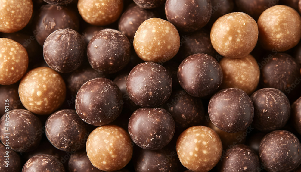 Different tasty chocolate candies as background, closeup