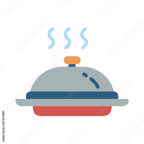 Hot Food Cloche Icon for Restaurants and Catering