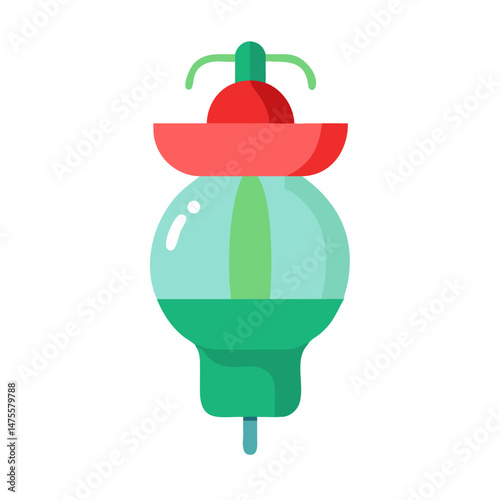 Abstract Aromatherapy Diffuser Illustration on a Black Background
