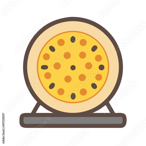 Simple fortune teller crystal ball icon illustration art