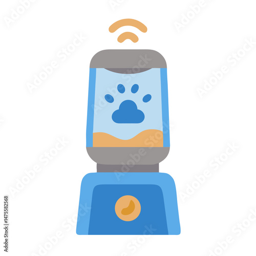 Smart pet feeder with wifi connection and food