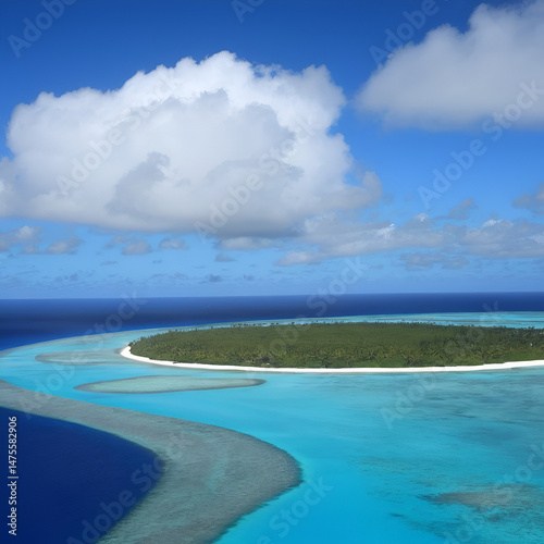rangiroa - tuamotu - gros plan sur un bernard l hermite photo
