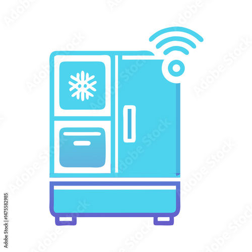 Smart Refrigerator Icon: Connected Technology for Modern Kitchens