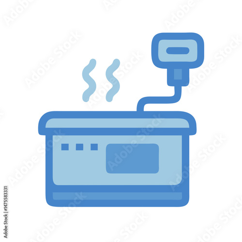 Hot Tub with Digital Control Unit Illustration
