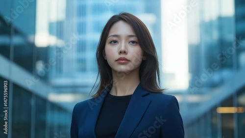 Wallpaper Mural smiling Asian businesswoman at modern office	
 Torontodigital.ca