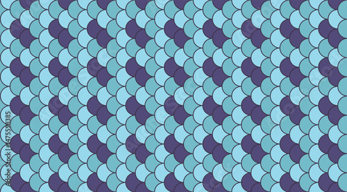 Abstract seamless pattern of overlapping scales in calming blue and purple hues.  Perfect for backgrounds, textures, or textile designs, evoking serenity and a sense of underwater beauty.