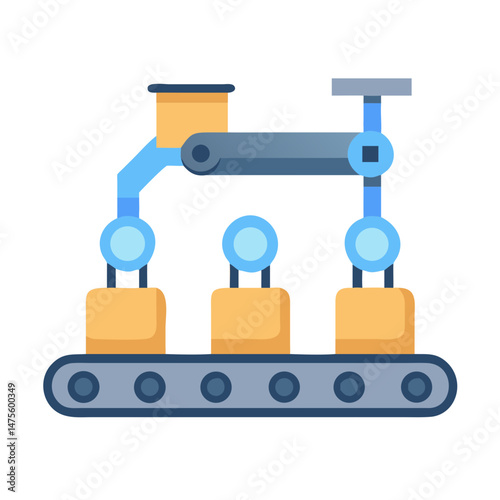 Automated conveyor belt machine for factory production line