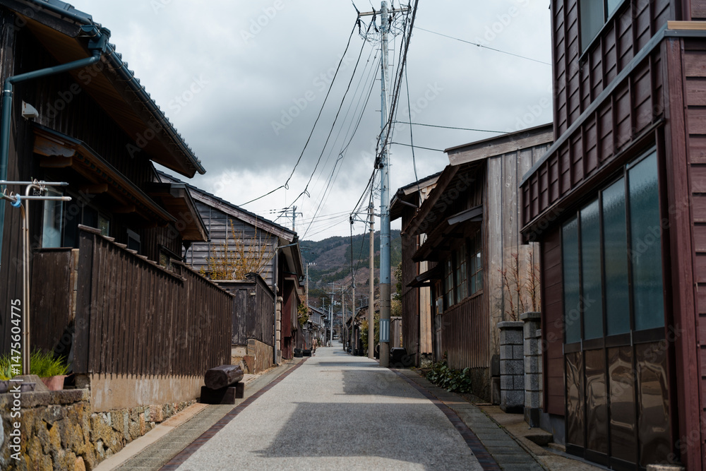 佐渡ヶ島の街並み