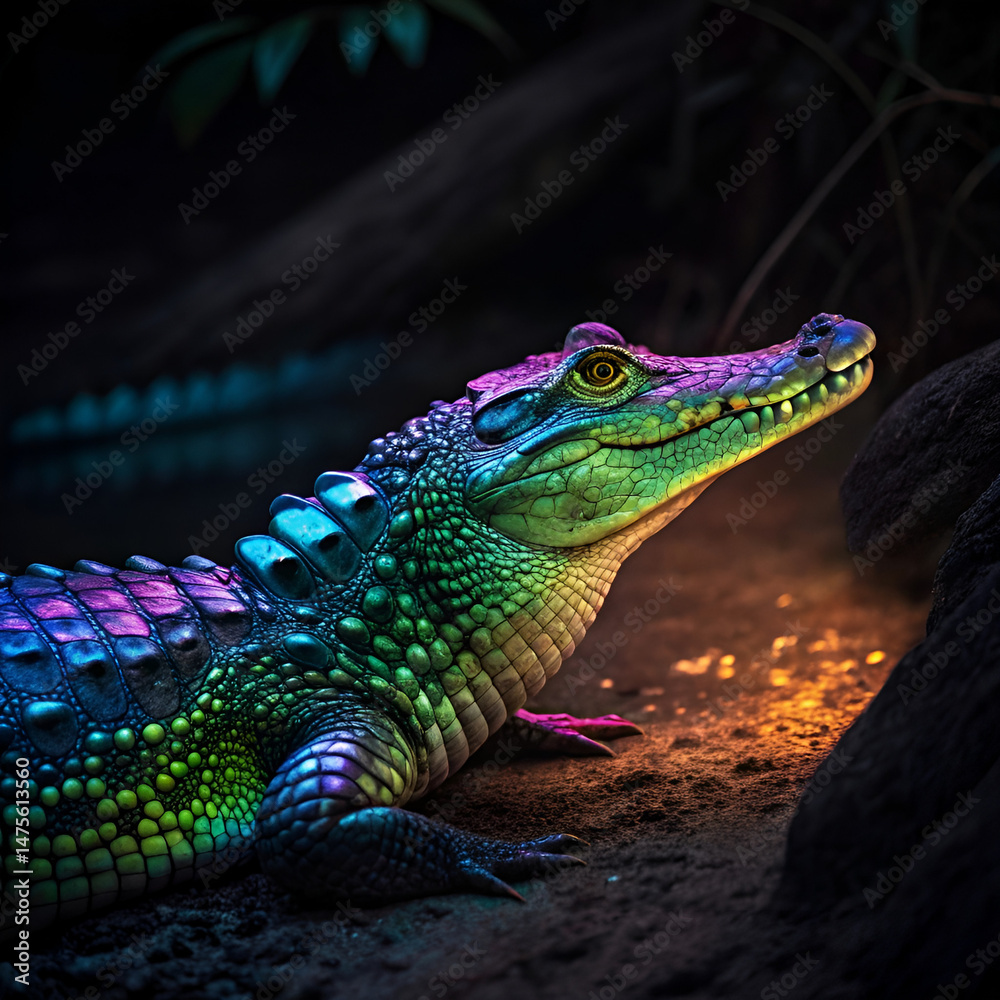 Obraz premium lizard on the tree