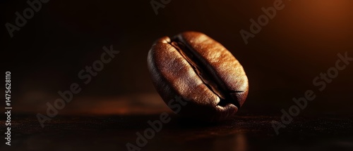 A close-up shot of freshly roasted coffee beans with varying degrees of roast, captured in warm, earthy tones against a blurred, dark background