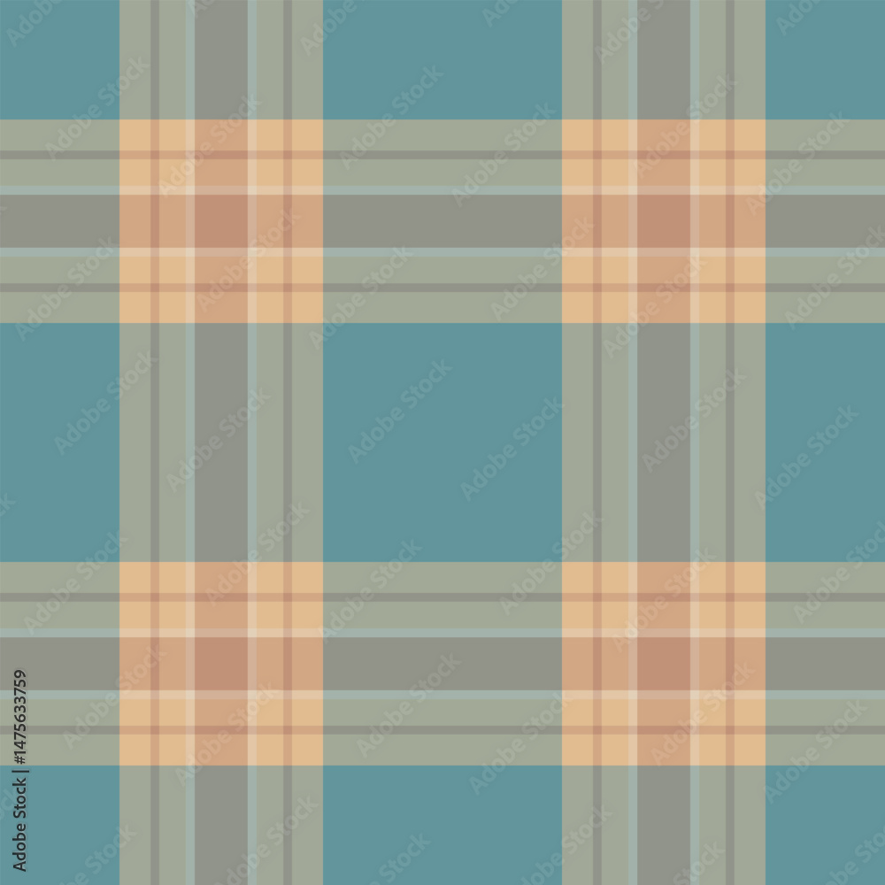 30s pattern plaid textile, equal texture tartan fabric. Perfection seamless check background vector in pastel and orange colors. 30s pattern plaid textile, equal texture tartan fabric. Perfection seamless check background vector in pastel and orange colors.
