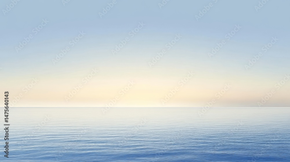 Fototapeta premium Serene Ocean Sunrise View