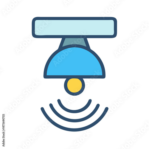 Smart home light, smart light bulb vector illustration