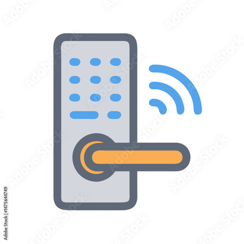 Smart Lock: Digital Entry with WiFi Connectivity Icon