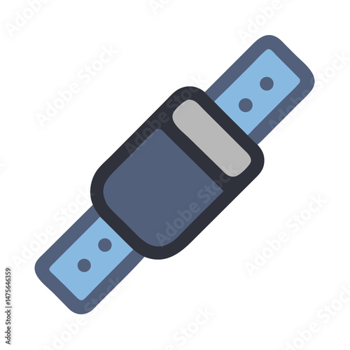 Smartwatch band or fitness tracker band isolated design