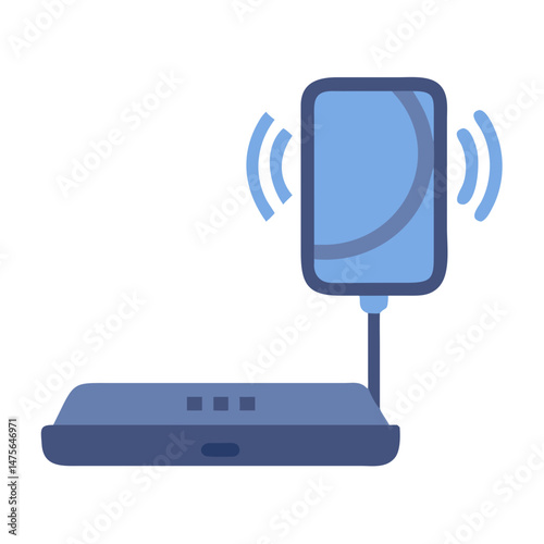 Wireless Router Icon: Network, Connectivity, and Technology Concept
