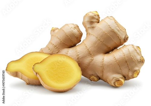 ginger isolated on white background