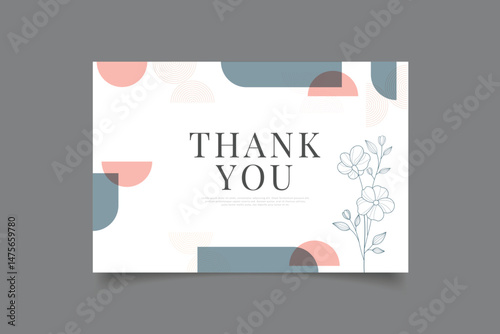 thank you card template design