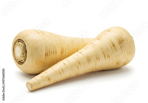 parsnip isolated on white background 