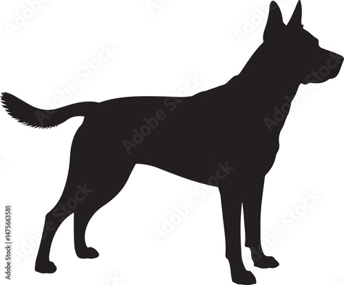 Loyal Dog Sitting Silhouette

Playful Puppy Running Vector

Dog with Paw Up Silhouette Scene

Alert Guard Dog Vector Design

Dog and Owner Walking Silhouette