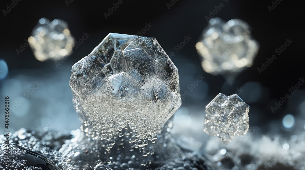 Obraz premium Abstract crystalline formations