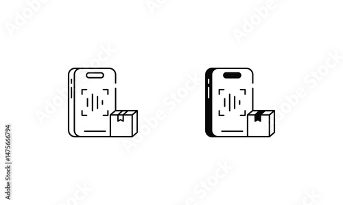 Qr code icons set vector stock illustration
