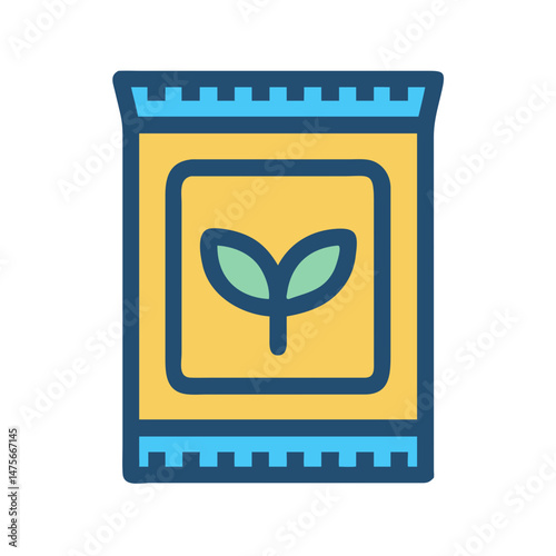 Seed Packet Icon: Gardening, Planting, and Agriculture Illustration