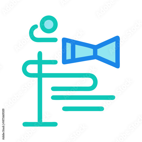 Abstract illustration of a medical imaging tool graphic design