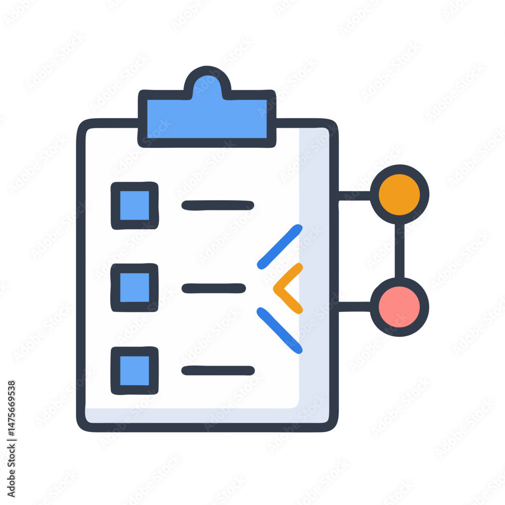 Checklist Process Flow, Workflow, Management, Task Symbol Checklist Process Flow, Workflow, Management, Task Symbol