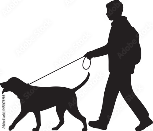 Loyal Dog Sitting Silhouette

Playful Puppy Running Vector

Dog with Paw Up Silhouette Scene

Alert Guard Dog Vector Design

Dog and Owner Walking Silhouette