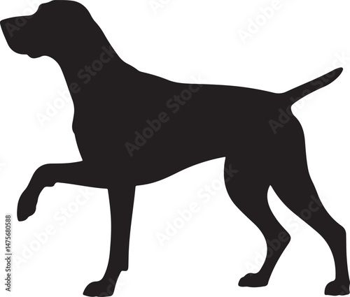 Loyal Dog Sitting Silhouette

Playful Puppy Running Vector

Dog with Paw Up Silhouette Scene

Alert Guard Dog Vector Design

Dog and Owner Walking Silhouette